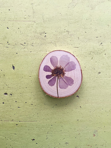 Wandbild Blume lila