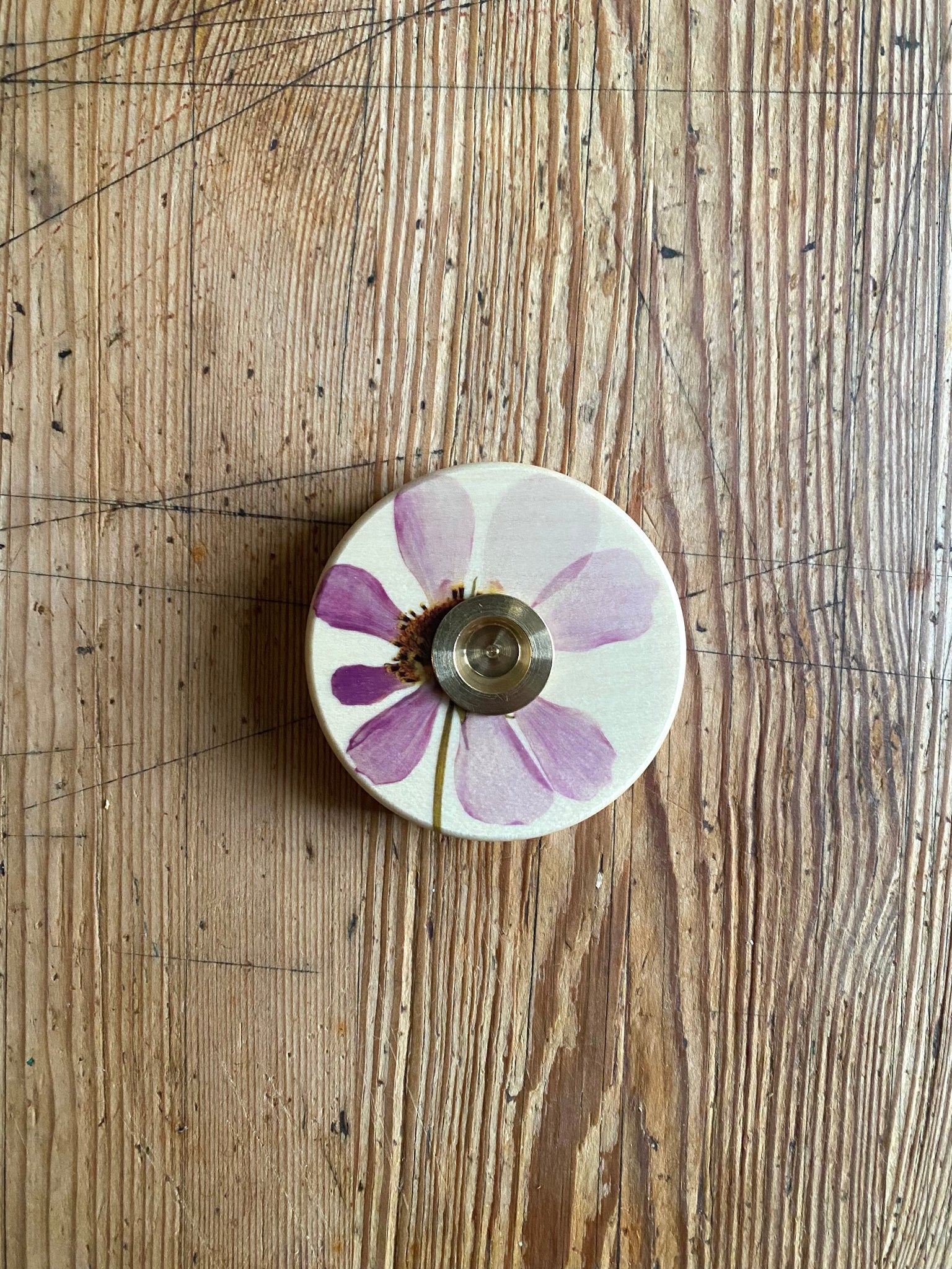 Kleiner Ring Blume lila III
