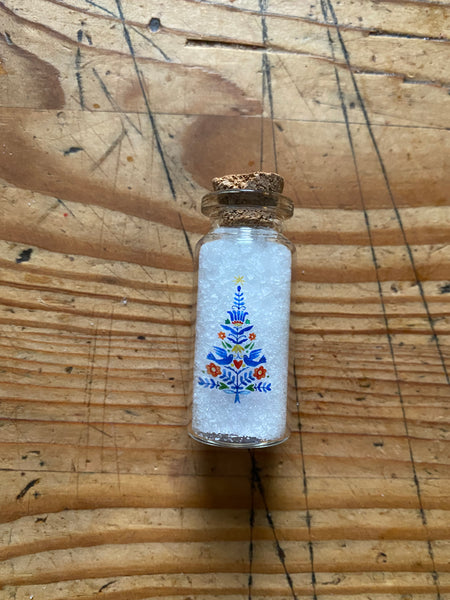 Vase mini Weihnachtsbaum blau