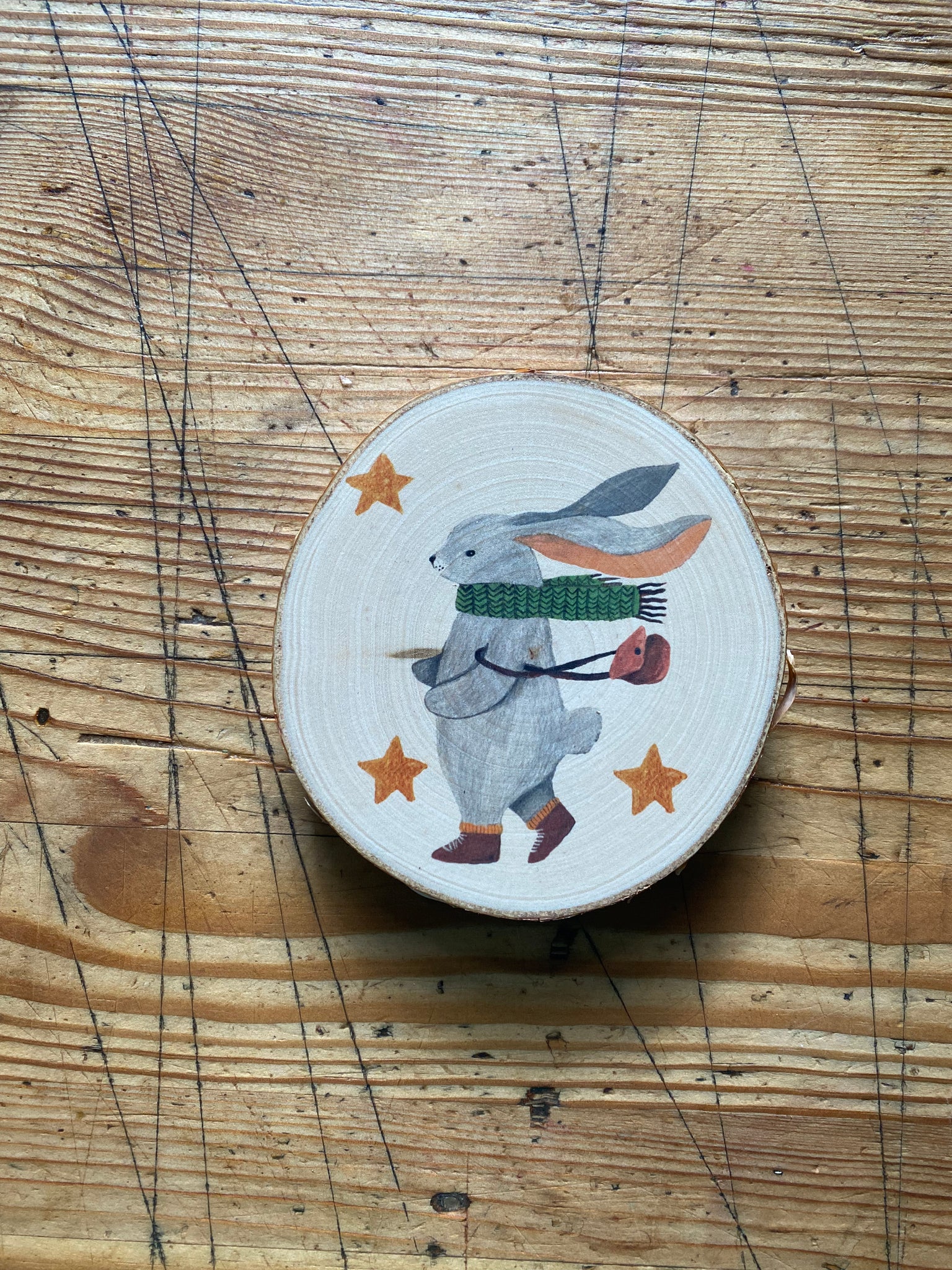 Wandbild Winterhase